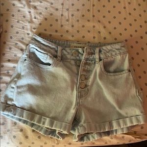 Pacsun light blue denim shorts